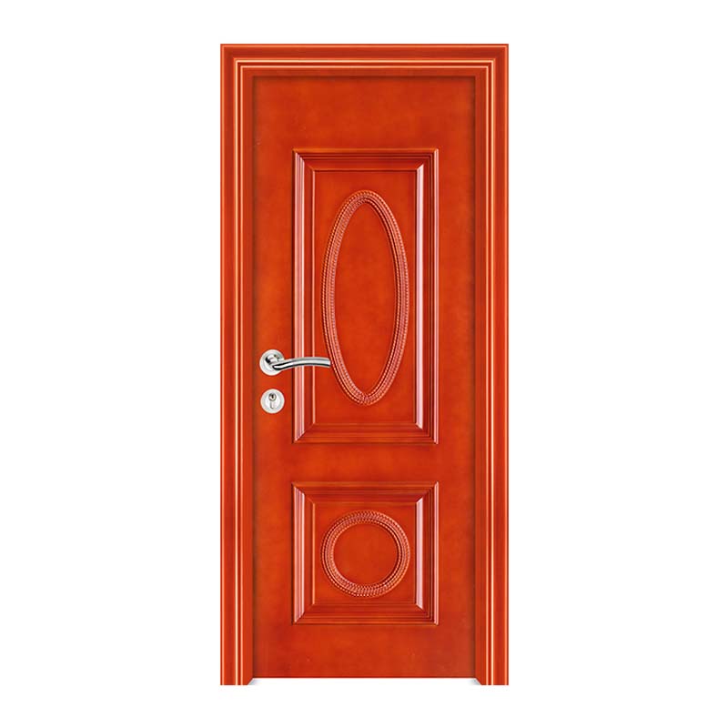 China wpc puerta piel pintura puerta interior de madera batiente puertas a prueba de sonido a prueba de moldes con cerradura